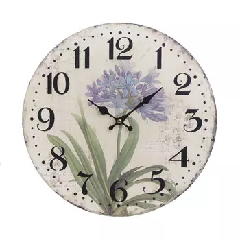 Часы настенные с кварцевым механизмом бежевого цвета