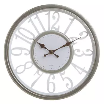 Часы настенные с кварцевым механизмом в серых тонах
