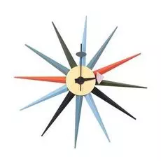Часы Sunburst из дерева