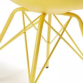 Cтул Lars желтый с металлическими ножками
