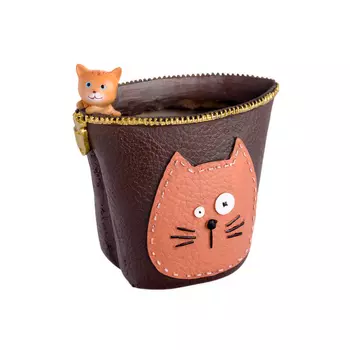 Цветочный горшок котик