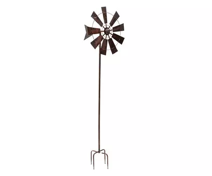 Декор для сада-вертушка из металла