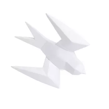 Декор настенный чайка белого цвета