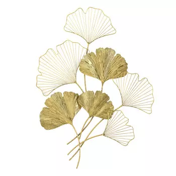 Декор настенный из металла золотого цвета