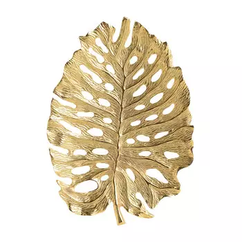 Декор настольный-блюдо золотого цвета