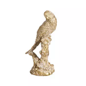 Декор настольный попугай золотого цвета