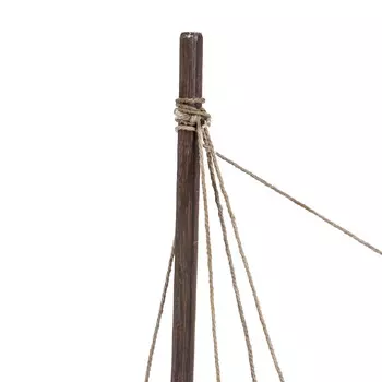 Декор настольный яхта из дерева и металла