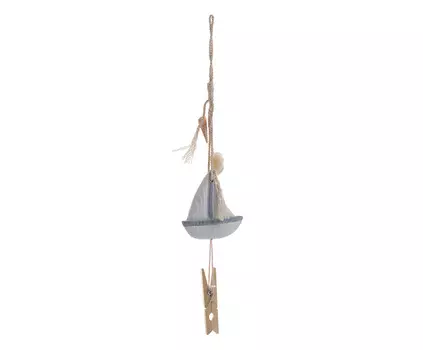 Декор подвесной кораблик с прищепкой