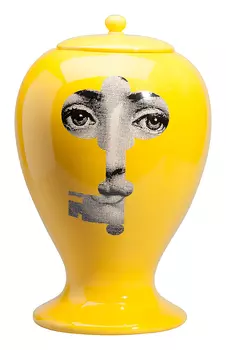 Декоративная ваза с крышкой Serratura Yellow i