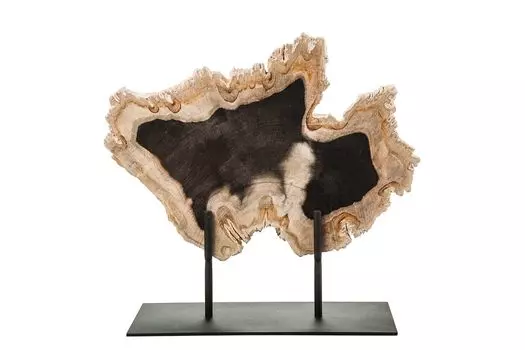 Декоративное панно из окаменелого дерева 382591