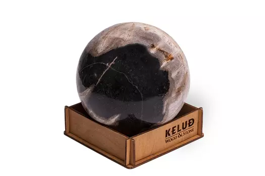 Декоративный шар из окаменелого дерева 383160
