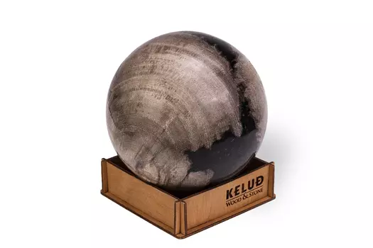 Декоративный шар из окаменелого дерева 383169