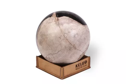 Декоративный шар из окаменелого дерева 383210