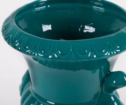 Декоративный ваза Liguria бирюзового цвета