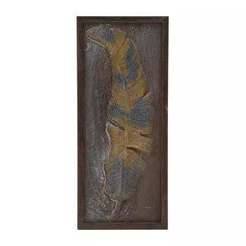 Деревянное панно коричневого цвета