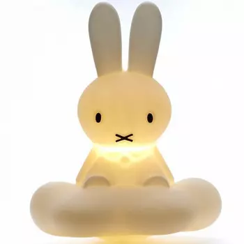Детская настольная лампа зайчик Miffy на облачке