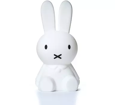 Детская настольная лампа зайка Miffy белого цвета