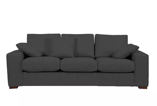 Диван Andrew Sofa большой китон черного цвета