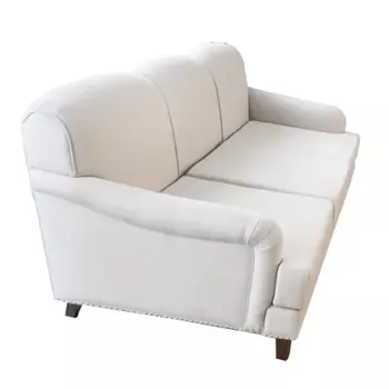 Диван Banaldo с обивкой из бежевой рогожки