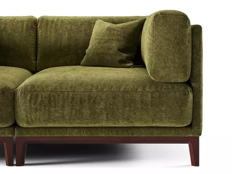 Диван Case зеленого цвета