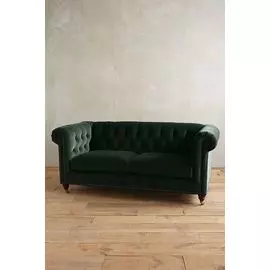 Диван Chesterfield болотного цвета