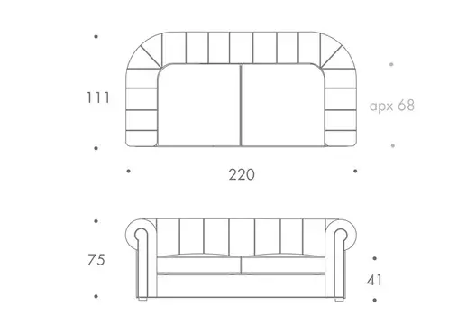 Диван Chestor бежевого цвета