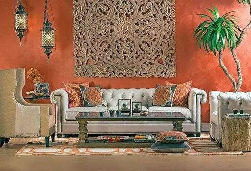 Диван четырехместный Abby белого цвета