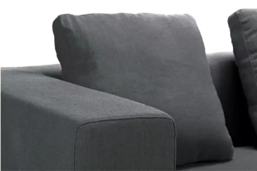 Диван Dadone с обивкой из ткани серого цвета