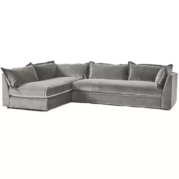 Диван Denver l-Shaped Grey серого цвета