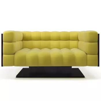 Диван Dikki двухместный лаймового цвета