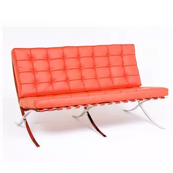 Диван двухместный Barcelona оранжевого цвета