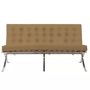 Диван двухместный Barcelona в обивне из экокожи