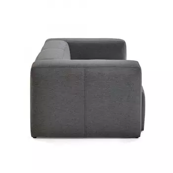Диван двухместный Blok темно-серого цвета