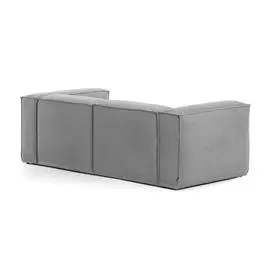 Диван двухместный c шезлонгом Blok серого цвета