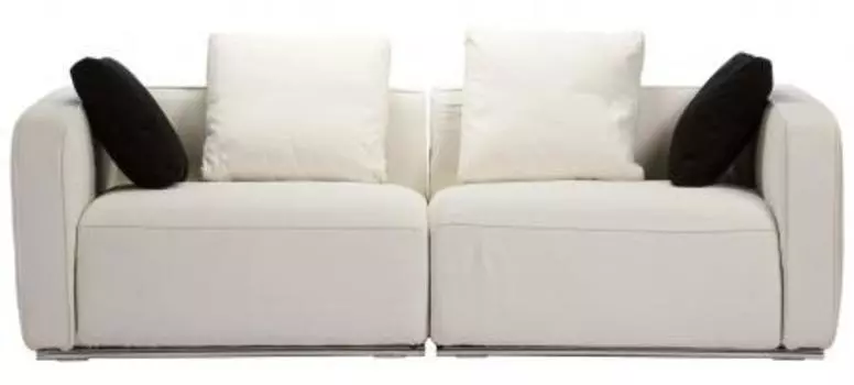 Диван двухместный Luis белого цвета
