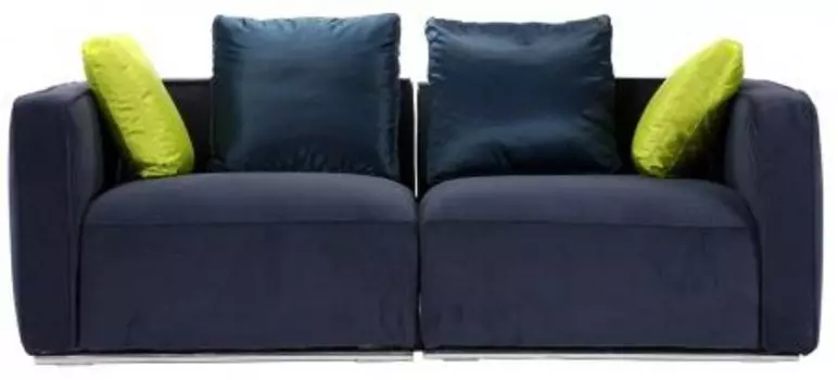 Диван двухместный Luis синего цвета