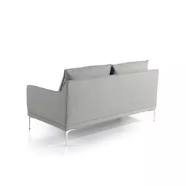 Диван двухместный серого цвета