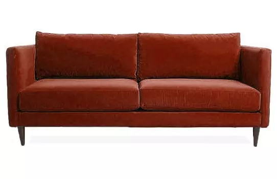 Диван Evelyn красного цвета