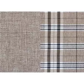 Диван фаргус бескаркасный с обивкой из бежевой рогожки