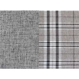 Диван фаргус бескаркасный с обивкой из серой рогожки