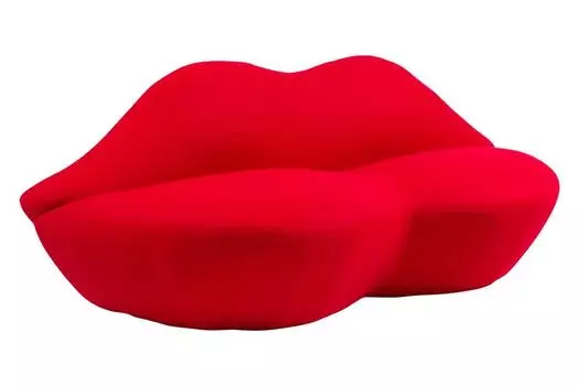 Диван Heller Bocca Lip красного цвета