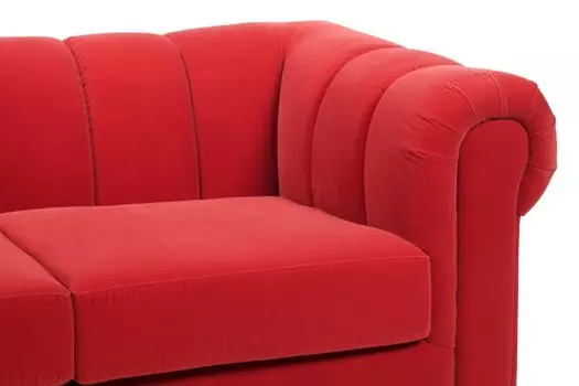 Диван Kartell красный велюр