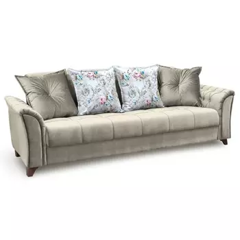 Диван-книжка ирис серого цвета