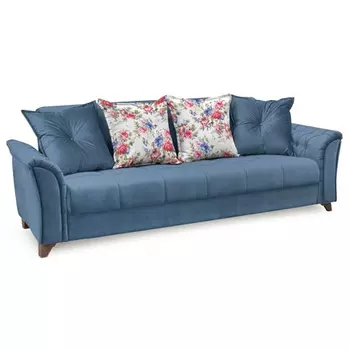 Диван-книжка ирис синего цвета