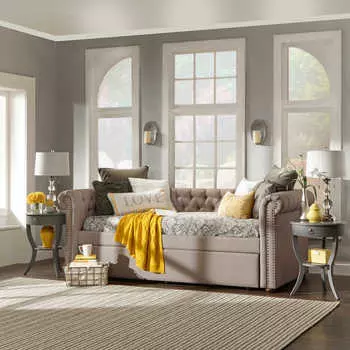 Диван-кровать Chelsy серого цвета 90х200