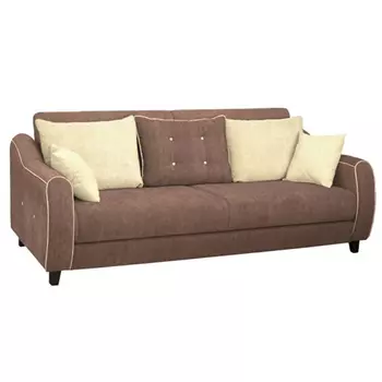 Диван-кровать френсис в обивке из велюра коричневого цвета