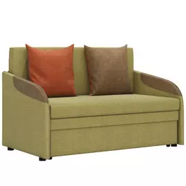 Диван-кровать громит м в обивке из велюра горчичного цвета