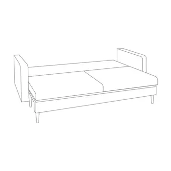 Диван-кровать ингритт синего цвета