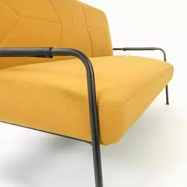 Диван-кровать Neiela желтого цвета