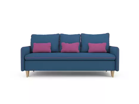 Диван-кровать Ron синего цвета